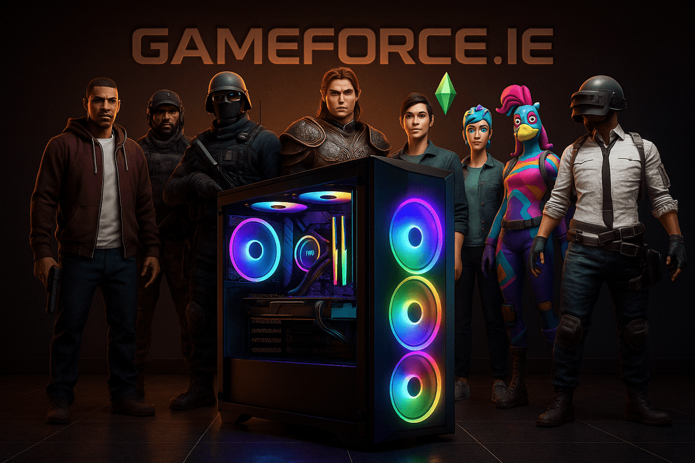 PowerColoor AMD Radeon RX Graphics Cards with Official Manufacturers Warranty Available from Ireland PC Component Online Store Gameforce.ie