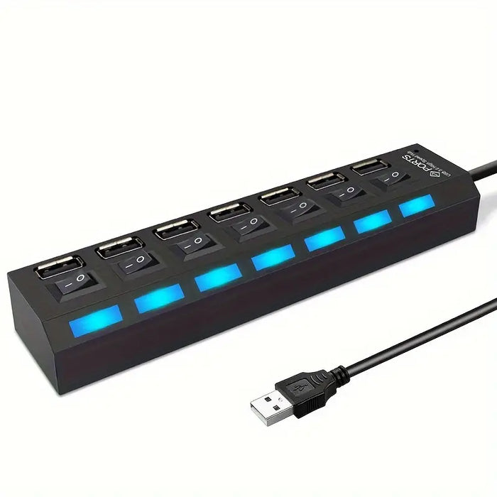 Concentrador USB de 7 puertos PC-LINK