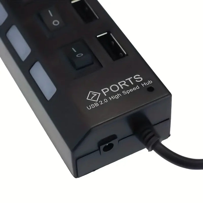 Concentrador USB de 7 puertos PC-LINK